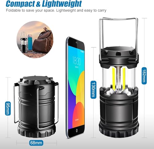 EXTRASTAR 2 Pack LED Battery Operated Lights, Portable Survival