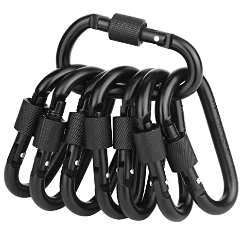 Locking Carabiner Clip, Vonpri 3 Inch D Ring Clips Spring Snap Key