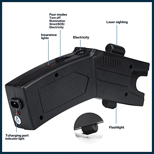 Safety Remote Electric Shock Stun Gun Flashlight Tools Stick Distance for Women Self Defense Outdoor Rechargeable