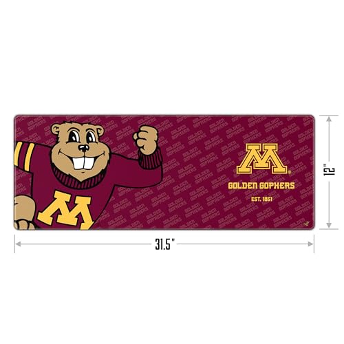 Minnesota Golden Gophers Desk Pad - Water & Stain Resistant, 31.5" x 12"