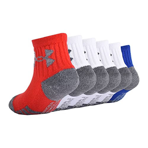 Boys' Quarter Socks Multi Pack - 2-4T / Red Tech