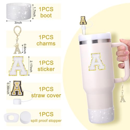 6-Piece Silicone Tumbler Accessory Set for 30 oz & 40 oz Cups - Style A