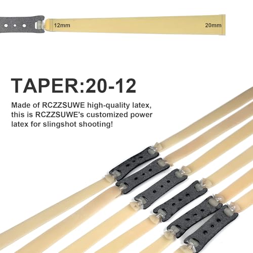 2mm Thickened Slingshot Rubber Bands - 12 Pcs Set