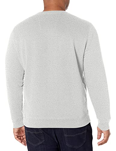 Nautica Men's Basic Crew Neck Fleece Sweatshirt – Large Grey Heather