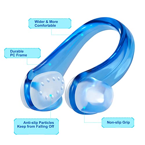 Colored Swimming Nose Clip - 14 Packs Soft Silicone Nose Plugs