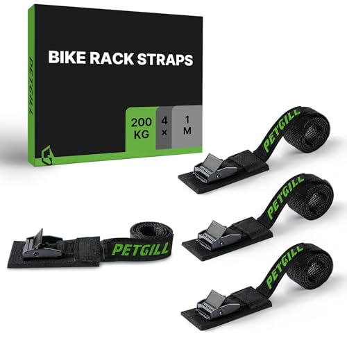 39-Inch Bike Rack Straps - 4-Pack, 440 lbs Load Capacity