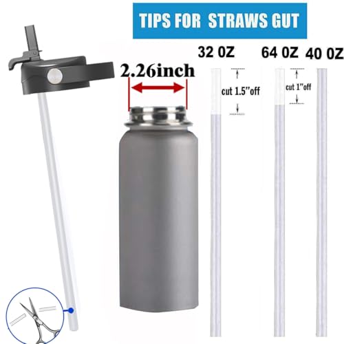Straw Lid for Hydro flask Wide Mouth Water Bottle 32 oz 40 oz, Top