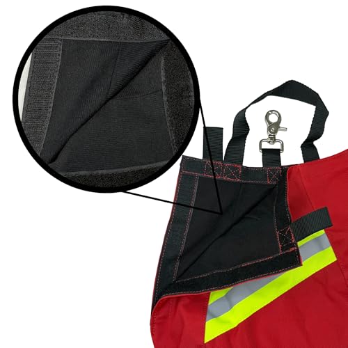 LINE2design Firefighter SCBA Air Pak Respirator Firefighter Mask Face Piece Bag for First Responder - Red