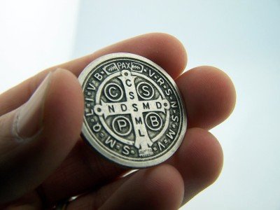 Saint Benedict Pocket Prayer Token Medal - 1 1/8 Inch