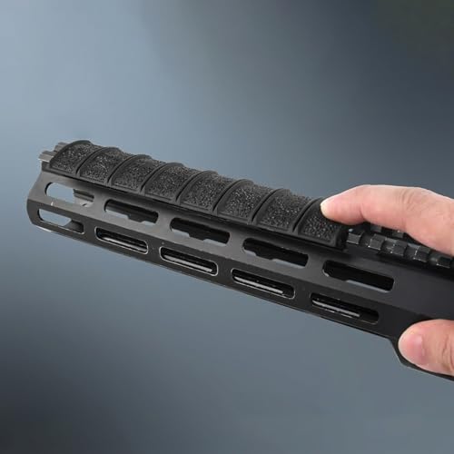 Picatinny Rail Cover - 3 Pack Non-Slip Checkered Protector Panels for 20mm Rails