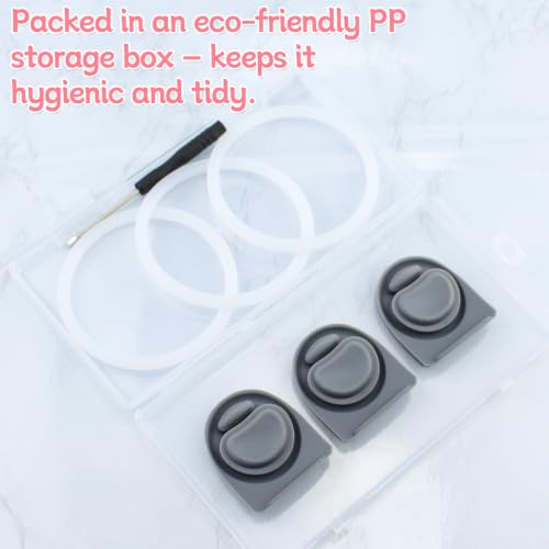 Replacement Seal Gasket Set for Owala FreeSip Water Bottles - 3 Stoppers & O-Rings