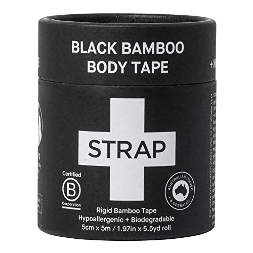 Biodegradable Black Bamboo Body Tape - 1 ct Hypoallergenic