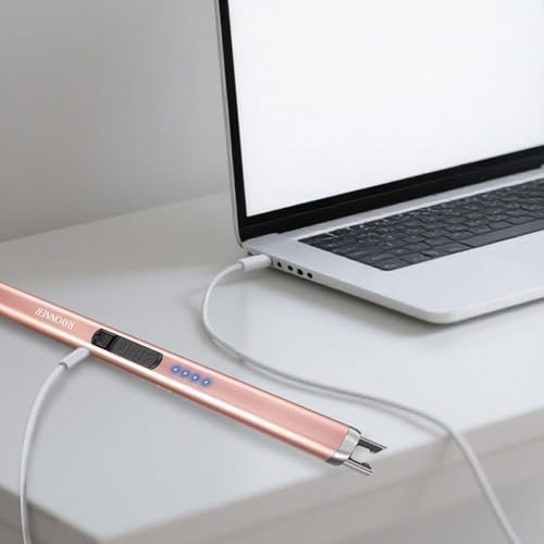 Electric Candle Lighter - 2 Pack, Black & Rose Gold