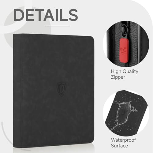 9 Pocket Card Binder for 360 Cards - Double-Sided Collection Folder