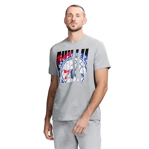Men's Graphic Cotton T-Shirt - Game 7 Lightweight Crew Neck
