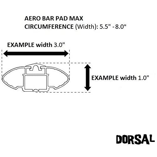 Aero Roof Rack Pads for Aftermarket Crossbars - 28" Black