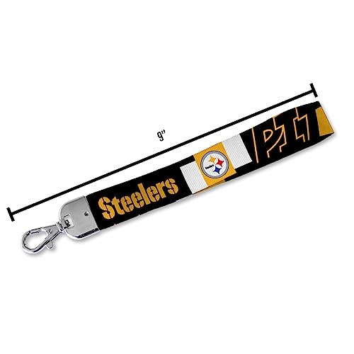 Rico Industries NFL Football Standard Wrist Lanyard Key Chain, Cute