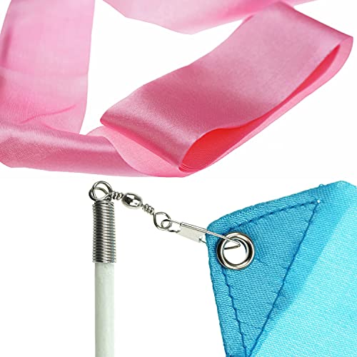 Rhythmic Gymnastics Wand Set - Blue & Pink Dance Streamers