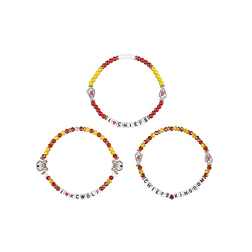 NFL Team Logo Beaded Friendship Bracelets 3-Pack