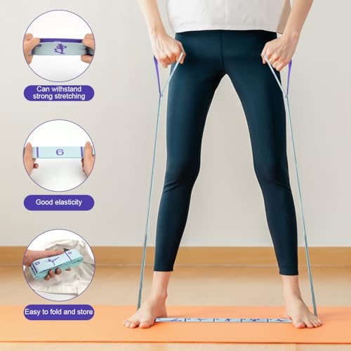 Yoga Stretching Strap with 12 Loops - 2 PCS for Physical Therapy