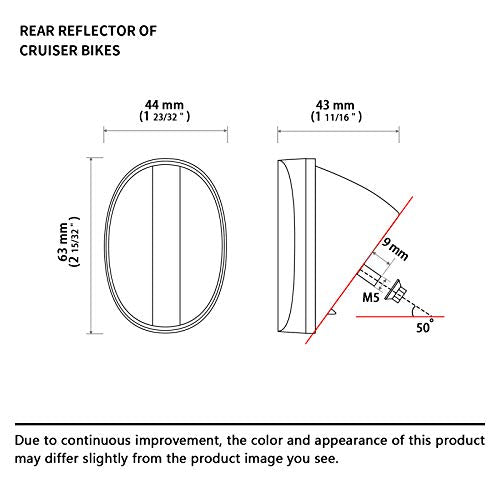 Red Bicycle Rear Mudguard Reflector - Safety Warning Light