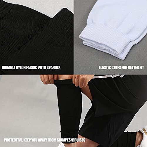 Calf Compression Leg Sleeves for Football & Sports - Black, Medium