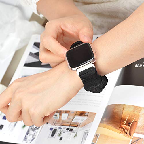 Scrunchie Bands for Fitbit Versa - Cute Elastic Fabric Strap