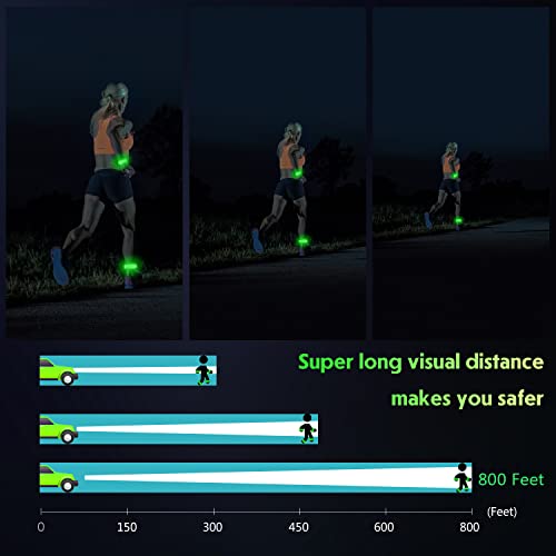 LED Running Armbands - Rechargeable Safety Lights for Runners
