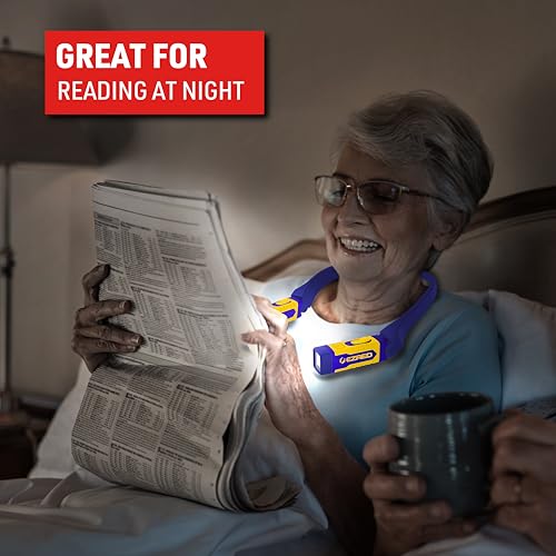 EZRED Anywear Rechargeable Neck Light for Hands-Free Lighting - NP25, Perfect Light for Mechanics, Camping, Hunting, DIY Projects, Reading