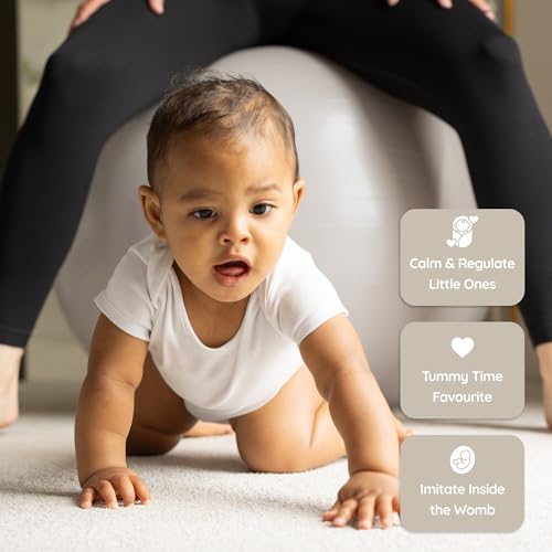 Birthing Ball Set - Pregnancy Yoga & Exercise Ball 65cm Oatmeal