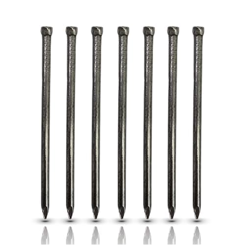 2" Inch Premium Quality Polished Finishing Nails Hand-Drive Hardware Carbon Steel Nail for Picture Hanging, Wood, Frame, Plaster and Concrete Wall - DIY (200)