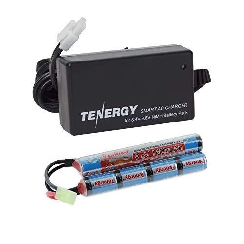 9.6V 1600mAh NiMH Battery Pack & Smart Charger for Airsoft Guns