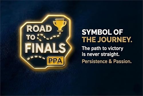 Pickleball Badge Pin - Road to Finals Motivational Gift for Players