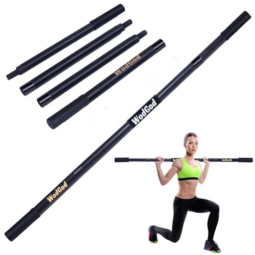 Adjustable Wooden Yoga Stick - 5 Ft Exercise Mobility Pole