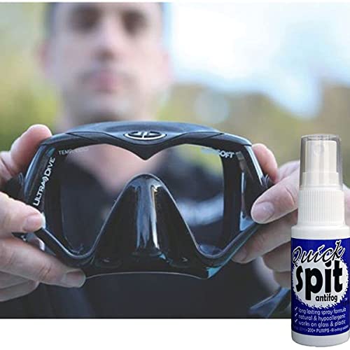 Quick Spit Anti-Fog Spray for Swim Goggles & Masks - 1 Ounce