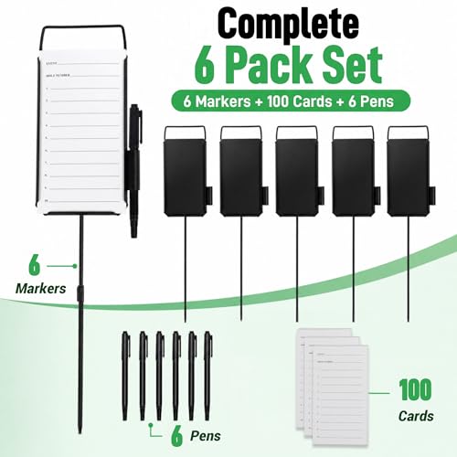 Large 6 Pack Golf Metal Proximity Markers - Closest to the Pin Set for Tournament & Practice