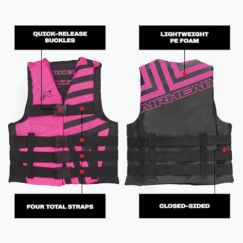 USCG Approved Life Jacket for Adults & Kids - Lightweight Watersports Vest