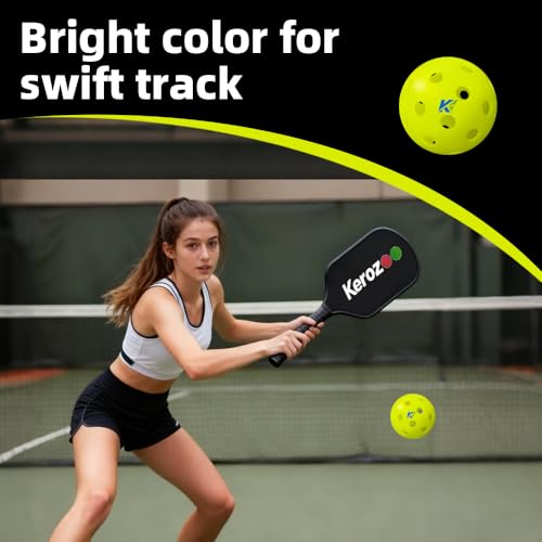 Tournament-Grade Pickle Balls - 6-Pack Optic Yellow - USAPA Approved