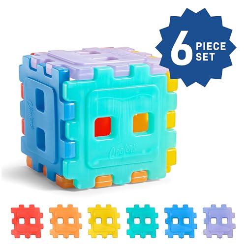 Kids Puzzle-Shaped Reusable Ice Packs 6-Pack for Lunch Boxes & Coolers