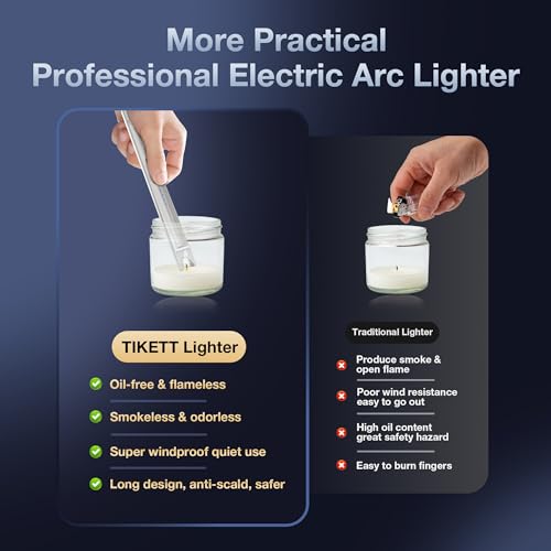2 Pack Rechargeable Electric Candle Lighter with Long Stem