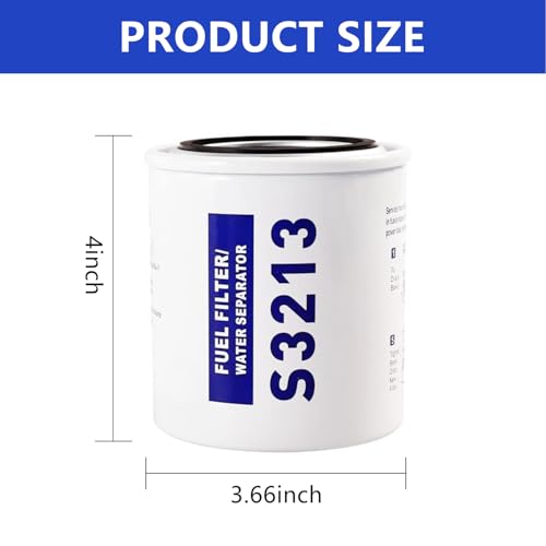 AUIVERED S3213 Fuel Water Separator Filter Element 10 Micron Marine Boat - Variation S3213