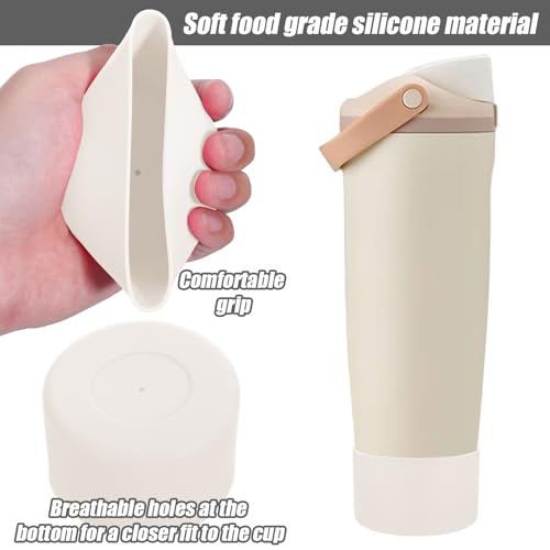 2PCS Silicone Protective Boot for 30oz & 40oz Bottles - Apricot Beige