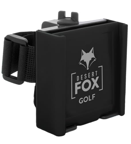 Adjustable Golf Phone Caddy - Secure Strap for Hands-Free GPS - Black
