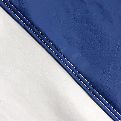 Marine Beanbag Chair - Medium, White/Navy - E-SeaRider