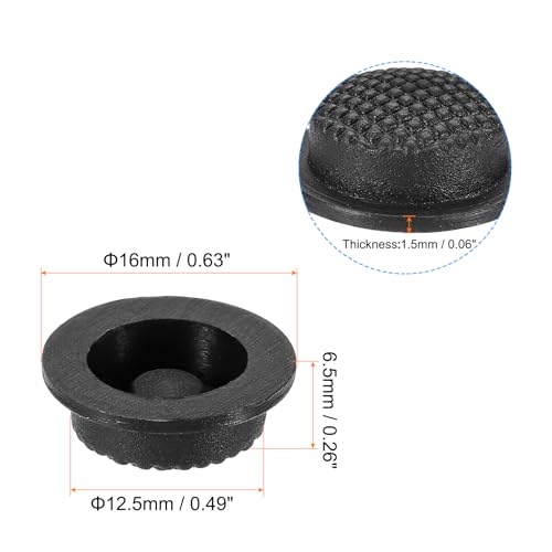 Silicone LED Flashlight Switch Caps - 4 Pack, 0.49"