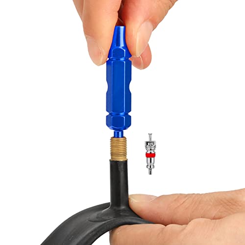Bicycle Valve Core Remover Tool for Schrader & Presta Valves - 54x11x11mm
