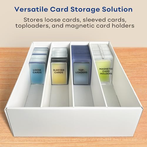 2-Pack Cardboard Trading Card Storage Box for 2400 Cards