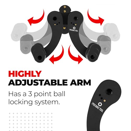 Bike Rack Wall Mount for Garage - Adjustable Horizontal Storage - Black