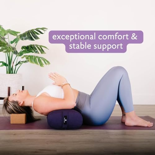 Yoga Bolster - Firm Supportive Handmade Blue
