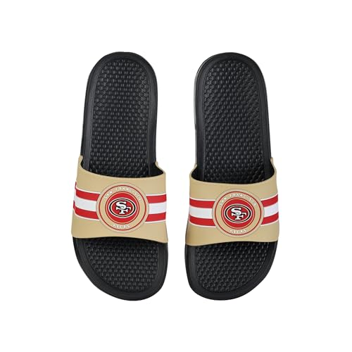 Men's Stripe Raised Slide Sandals - San Francisco 49ers - X-Large